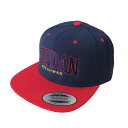 FOPDAN フォプダン LOGO-CAP ベースボールキャップ 〈ネイビーxレッド〉