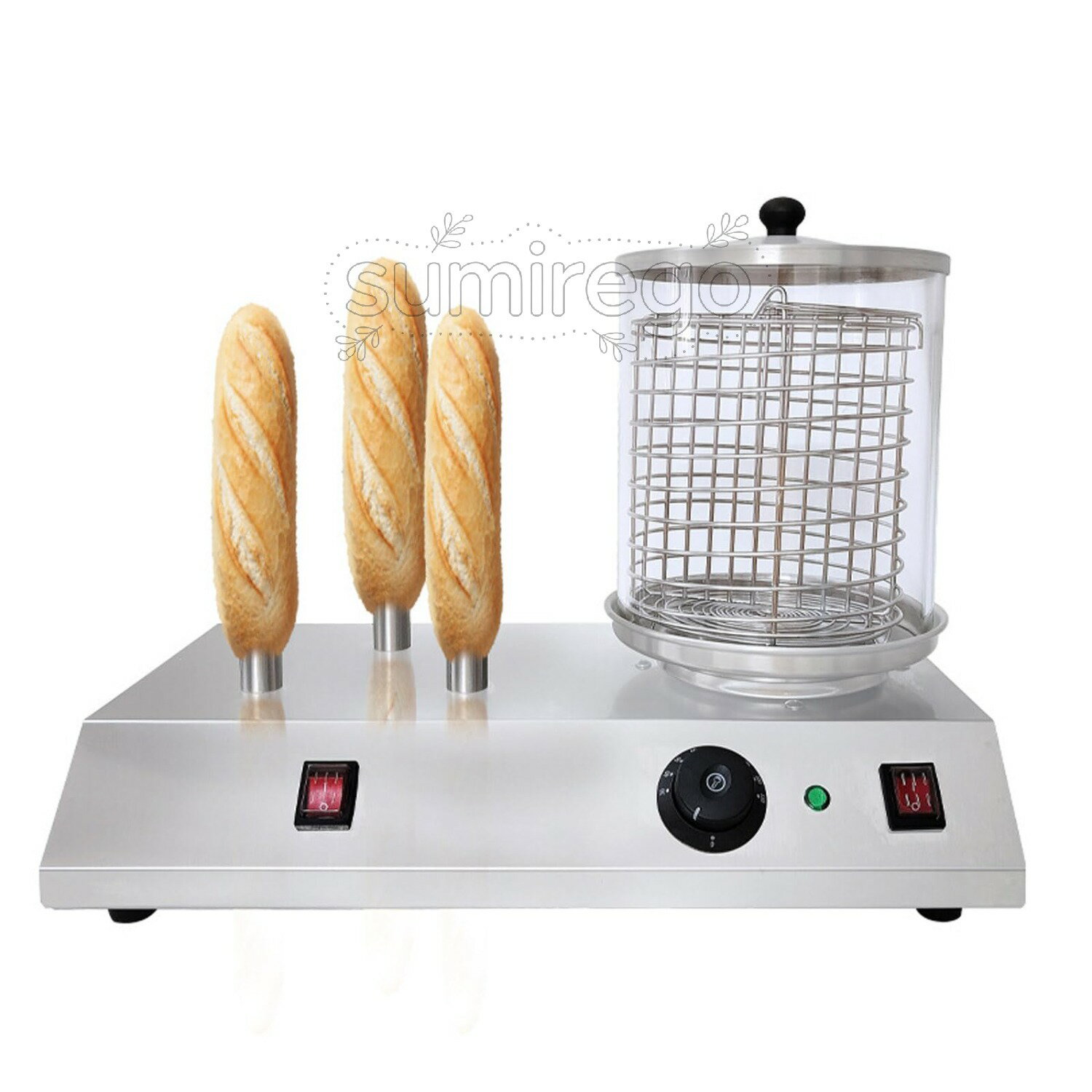 乐天商城 - マシン ソーセージ焙煎機 ホットドッグマシン ソーセージロースト ホットドッグ焙煎機