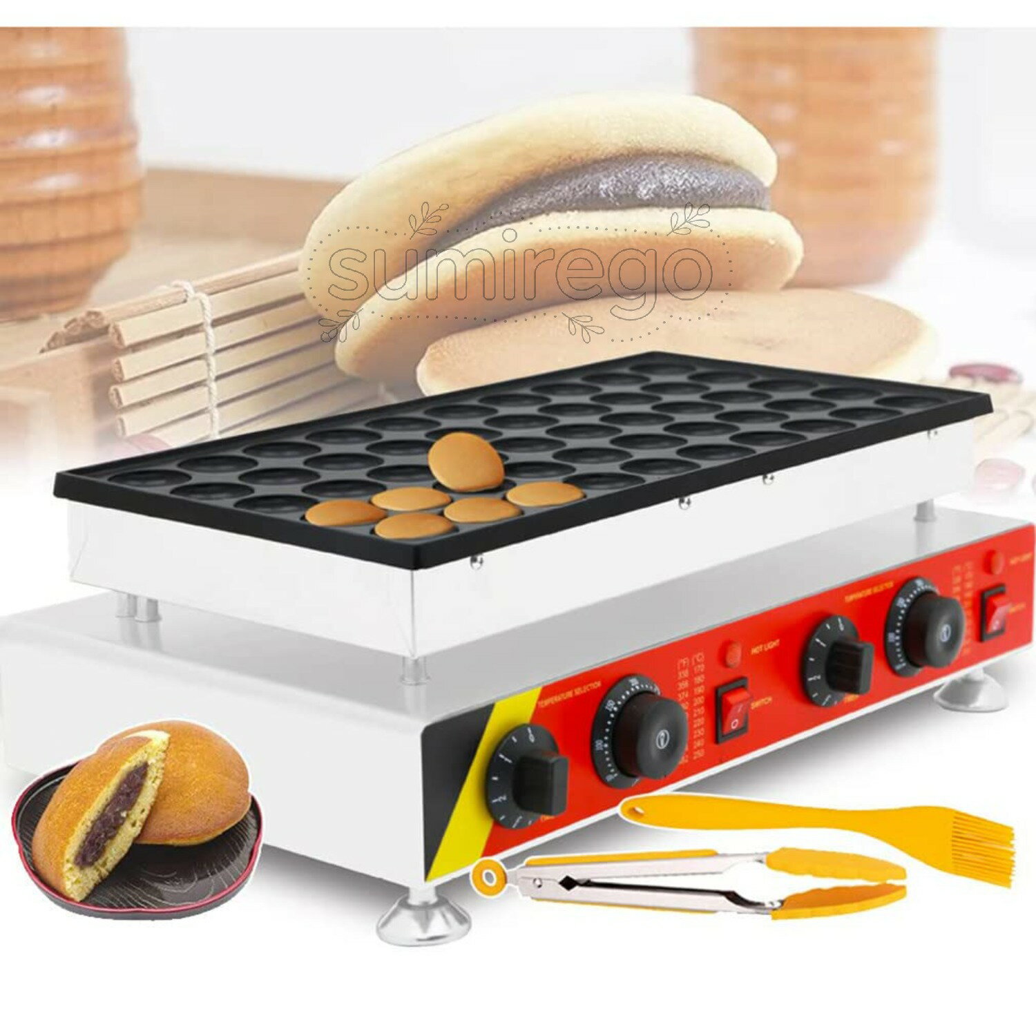 オランダのパンケーキメーカー、マフィンマシン家庭用およびレストラン用の商用電気テフロン加工ワッフルメーカーマシン