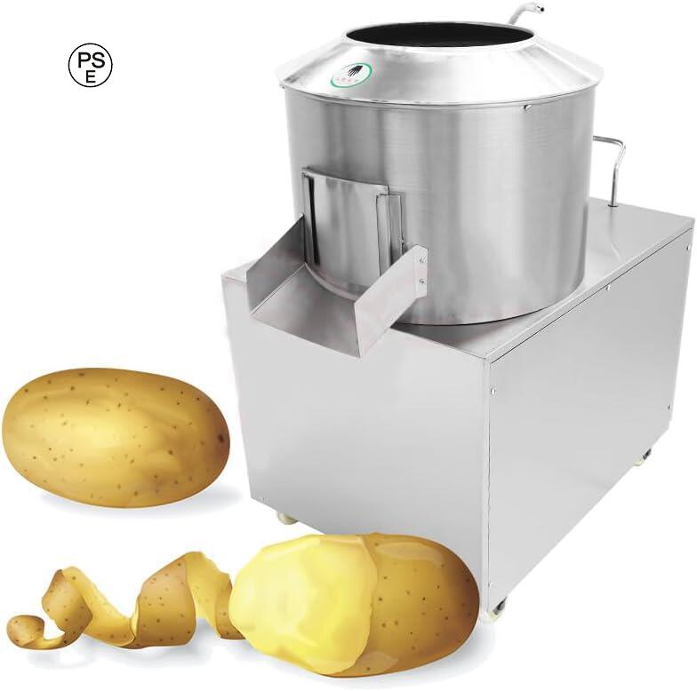 電気ジャガイモの皮むき器750/1500W、キッチン用の業務用自動ヘビーデューティ電気ジャガイモの皮むき..