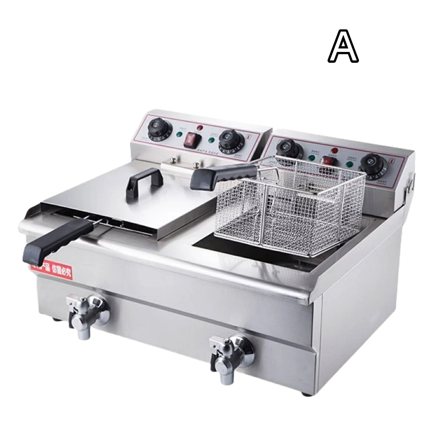 電気フライヤー 業務用 フライヤー 卓上フライヤー ステンレス鋼 揚げ物器 揚げ物 60℃-200℃ 家庭用フライヤー 卓上フライヤー 大容量 洗浄簡単 省エネ 家庭および業務用 ポテトフライ/天ぷら/とんかつ/唐揚げなどの揚げ物の調理に適です