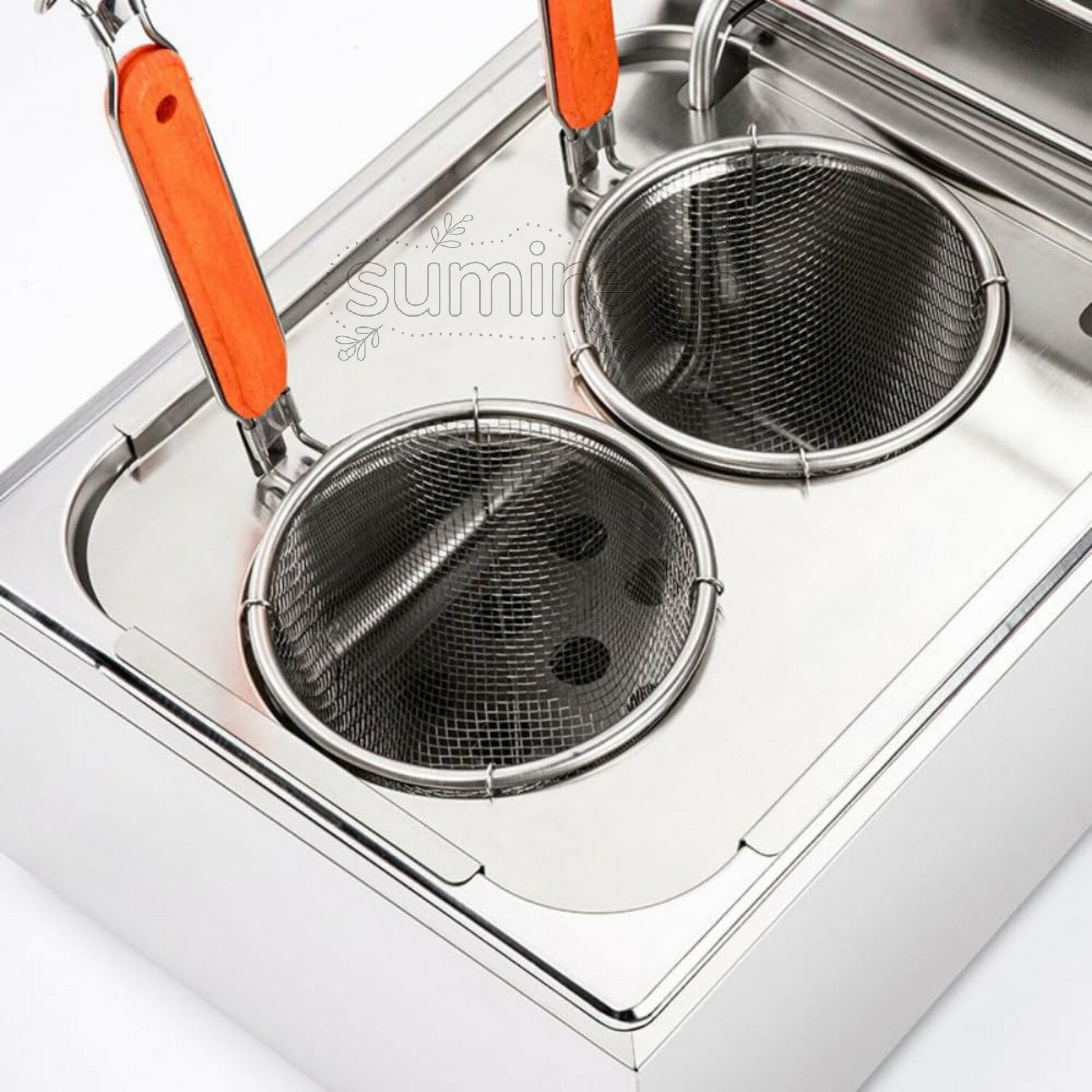 麺調理機、スープメーカー、電気式麺茹で器、ステンレス鋼製、卓上麺調理器、パスタマシン、空焚き防止装置内蔵、0℃-250℃調整可能、省エネ、うどん そば ラーメン おでん作り 防錆 お手入れが簡単 飲食店 家庭用 業務用 (2穴) 3