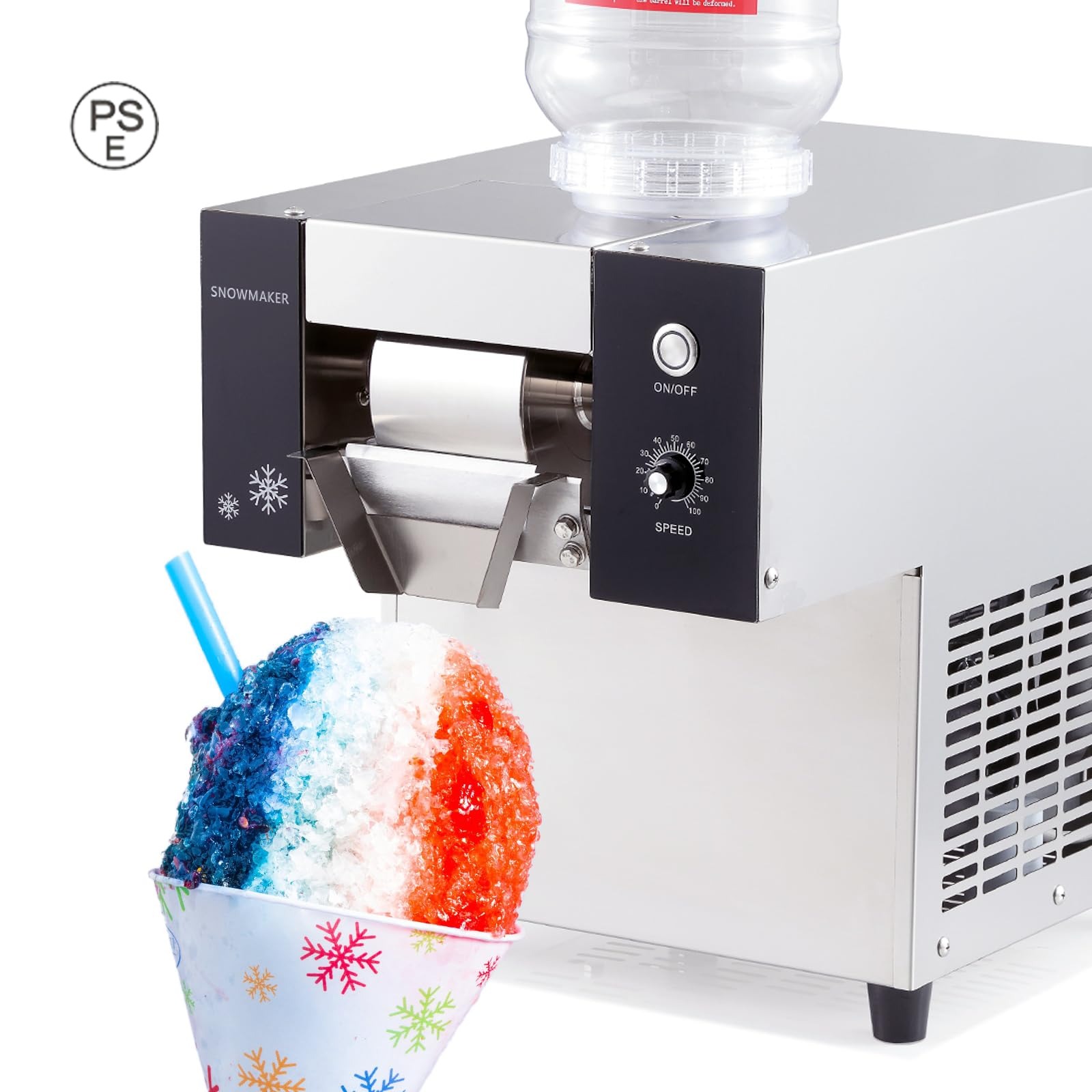 【ポイント5倍~4月限定特別キャンペーン!】ビジネス用 自動スノーフレークアイスマシン、すノーコンマシン、アイスシェーブマシン、かき氷製造機器、空気冷却、産出能力：80kg/24時間、ミルクティーショップ機器、snowflake machine