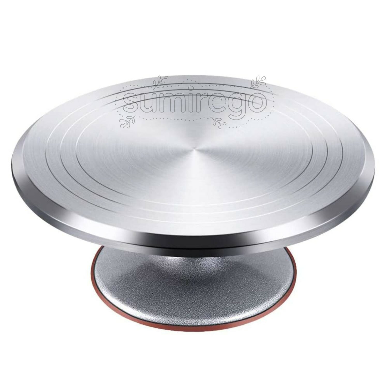 Cake Coolers - ケーキ 回転台 ケーキスタンド ケーキ作り用 12インチ直径約31cm 360度回転 滑り止め加工 お菓子作り 角度付きフロスティング 回転台 ケーキ 製菓用具 ベーキング装飾ツール ケーキ型