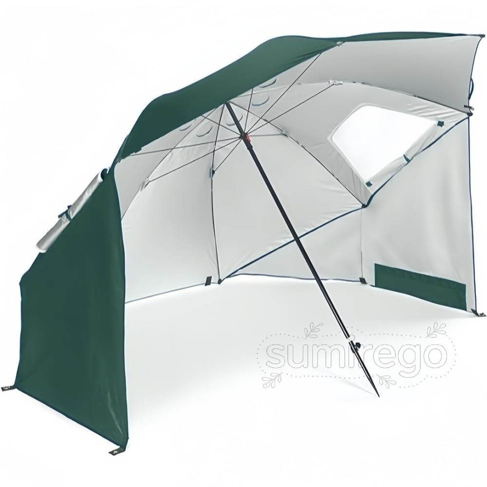 · 【強力なUVカット遮熱効果】 UPF50+素材を使用し、有害なUVAUVBを99.5%以上カット。炎天下のビーチや釣り場でも、肌への負担を軽減し、涼しい日陰を提供します。· 【耐風強風対応の頑丈設計】 直径4.55.5mmの精鋼(はがね)製フレームを採用。風の逃がすベンチレーション（二重構造の通気口）とサイドフラップで突風を分散します。付属のロープとペグで固定すれば、海辺や強風エリアでも安定します。· 【通気性の良いサイドウィンドウ】 頑丈なファスナー付きのサイドウィンドウを装備。蚊帳のように内部の空気循環を確保しつつ、横向きの日差しや紫外線もブロック。暑い日でもムレずに快適に過ごせます。· 【多機能なアウトドアパラソル】 キャンプ、ビーチ、公園のレジャーはもちろん、釣り、フィッシング、屋外作業、スポーツ観戦まで幅広いシーンで活躍。晴雨兼用なので、急な雨にも対応できます。· 【調整可能な伸縮ロッドとコンパクト収納】 スタンド式突っ張り式で角度調節が可能。地面が不安定な場所でも本体を垂直に設置できます。折りたたみ可能で、付属の収納バッグを使えばコンパクトに携帯収納できます。広々とした日陰を作る、2.4m大型サイズのマルチアウトドアパラソル。 ファミリーでのビーチ、ソロキャンプ、長時間の釣りやスポーツ観戦に最適です。主な特徴：1. 最高レベルのUVカット（UPF50+）日差しの強い環境でも安心してご使用いただけるよう、UPF50+素材を採用。有害な紫外線（UVAUVB）を99.5%以上遮断し、火傷のような日焼けや皮膚へのダメージを防ぎます。2. 強風を味方につける耐風設計風の抵抗を減らす「ベンチレーション（通気口）」と「サイドフラップ」を装備。4.5～5.5mmの厚みのある精鋼製の骨組みが強い風圧にも耐えます。付属の固定ロープとグランドペグでさらに強度がアップ。突然の突風や海風にも安心です。3. 快適な通気とサイドプロテクション側面にはラチェット式の強化サイドウィンドウを設置。虫や強い日差しを防ぎながら、新鮮な空気を内部に取り込みます。蒸し暑い夏場でも涼しく過ごせる工夫が満載です。4. 晴雨兼用全天候対応強力な撥水防水機能を備えており、急なスコールや小雨程度であれば中で濡れずに過ごせます。強い日差しも雨も防ぐ、頼りになる一本です。5. しっかり固定できるスタンド式突っ張り式地面の状態に合わせて伸縮ロッドを調整可能。砂地や傾斜地でも安定して立てられます。角度も自由に変えられるため、時間帯による日差しの移動にも対応可能です。6. 持ち運びカンタン、収納コンパクト全てのパーツは折りたたみ可能で、専用の収納バッグが付属。車のトランクや自宅のクローゼットにも収納しやすく、軽量設計なので持ち運びもラクラクです。仕様：サイズ：直径約2.4m (使用時)傘骨素材：4.5～5.5mm 精鋼生地素材：UPF50+ UVカット加工、撥水防水加工付属品：固定ロープ、グランドペグ、収納バッグご注意：極度の悪天候（台風、暴風雨など）での長時間のご使用はお避けください。ご注意ください*撮影時の照明やモニター画面の違いにより、商品画像と実際の色は若干異なる場合がございます。*寸法は手作業で計測しておりますので、若干の誤差が生じる場合がございます。*ご不明な点がございましたらお気軽にお問い合わせください。品質サービス:1、 当社の製品に問題がある場合は、お気軽にお問い合わせください。2、輸送中に多少の衝撃が加わる可能性がございます。万が一不具合や破損などがございましたら、部品の再送など対応させていただきますので、お気軽にご連絡くださいませ。3、商品が多いため、発送時に説明書をお送りし忘れることがございます。万が一、説明書が届いていない場合や、商品組み立てに関してご不明点がございましたら、お手数ですがご連絡いただけますようお願い申し上げます。電子版の説明書を再送させていただきますので、どうぞご安心ください。お客様にはご理解いただきますようお願い申し上げます。お客様のご支援が、私たちの励みとなっております。4、特大サイズの荷物のため、配達日時の指定はできません。ご了承ください。 1F 玄関でのお渡し となります。また配達の際に、大変恐縮ですが、お客様ご自身で荷下ろしのご手配をお願いいたします。体積デカい商品のため、運送中万が一小さい破損が起こる場合、壊れた部品を再発送することが対応可能です。返品返金受けかねます。沖縄、北海道、離島などの住所について送料は別途です。ご理解よろしくお願い申し上げます。· 【強力なUVカット遮熱効果】 UPF50+素材を使用し、有害なUVAUVBを99.5%以上カット。炎天下のビーチや釣り場でも、肌への負担を軽減し、涼しい日陰を提供します。· 【耐風強風対応の頑丈設計】 直径4.55.5mmの精鋼(はがね)製フレームを採用。風の逃がすベンチレーション（二重構造の通気口）とサイドフラップで突風を分散します。付属のロープとペグで固定すれば、海辺や強風エリアでも安定します。· 【通気性の良いサイドウィンドウ】 頑丈なファスナー付きのサイドウィンドウを装備。蚊帳のように内部の空気循環を確保しつつ、横向きの日差しや紫外線もブロック。暑い日でもムレずに快適に過ごせます。· 【多機能なアウトドアパラソル】 キャンプ、ビーチ、公園のレジャーはもちろん、釣り、フィッシング、屋外作業、スポーツ観戦まで幅広いシーンで活躍。晴雨兼用なので、急な雨にも対応できます。· 【調整可能な伸縮ロッドとコンパクト収納】 スタンド式突っ張り式で角度調節が可能。地面が不安定な場所でも本体を垂直に設置できます。折りたたみ可能で、付属の収納バッグを使えばコンパクトに携帯収納できます。広々とした日陰を作る、2.4m大型サイズのマルチアウトドアパラソル。 ファミリーでのビーチ、ソロキャンプ、長時間の釣りやスポーツ観戦に最適です。主な特徴：1. 最高レベルのUVカット（UPF50+）日差しの強い環境でも安心してご使用いただけるよう、UPF50+素材を採用。有害な紫外線（UVAUVB）を99.5%以上遮断し、火傷のような日焼けや皮膚へのダメージを防ぎます。2. 強風を味方につける耐風設計風の抵抗を減らす「ベンチレーション（通気口）」と「サイドフラップ」を装備。4.5～5.5mmの厚みのある精鋼製の骨組みが強い風圧にも耐えます。付属の固定ロープとグランドペグでさらに強度がアップ。突然の突風や海風にも安心です。3. 快適な通気とサイドプロテクション側面にはラチェット式の強化サイドウィンドウを設置。虫や強い日差しを防ぎながら、新鮮な空気を内部に取り込みます。蒸し暑い夏場でも涼しく過ごせる工夫が満載です。4. 晴雨兼用全天候対応強力な撥水防水機能を備えており、急なスコールや小雨程度であれば中で濡れずに過ごせます。強い日差しも雨も防ぐ、頼りになる一本です。5. しっかり固定できるスタンド式突っ張り式地面の状態に合わせて伸縮ロッドを調整可能。砂地や傾斜地でも安定して立てられます。角度も自由に変えられるため、時間帯による日差しの移動にも対応可能です。6. 持ち運びカンタン、収納コンパクト全てのパーツは折りたたみ可能で、専用の収納バッグが付属。車のトランクや自宅のクローゼットにも収納しやすく、軽量設計なので持ち運びもラクラクです。仕様：サイズ：直径約2.4m (使用時)傘骨素材：4.5～5.5mm 精鋼生地素材：UPF50+ UVカット加工、撥水防水加工付属品：固定ロープ、グランドペグ、収納バッグご注意：極度の悪天候（台風、暴風雨など）での長時間のご使用はお避けください。ご注意ください*撮影時の照明やモニター画面の違いにより、商品画像と実際の色は若干異なる場合がございます。*寸法は手作業で計測しておりますので、若干の誤差が生じる場合がございます。*ご不明な点がございましたらお気軽にお問い合わせください。品質サービス:1、 当社の製品に問題がある場合は、お気軽にお問い合わせください。2、輸送中に多少の衝撃が加わる可能性がございます。万が一不具合や破損などがございましたら、部品の再送など対応させていただきますので、お気軽にご連絡くださいませ。3、商品が多いため、発送時に説明書をお送りし忘れることがございます。万が一、説明書が届いていない場合や、商品組み立てに関してご不明点がございましたら、お手数ですがご連絡いただけますようお願い申し上げます。電子版の説明書を再送させていただきますので、どうぞご安心ください。お客様にはご理解いただきますようお願い申し上げます。お客様のご支援が、私たちの励みとなっております。4、特大サイズの荷物のため、配達日時の指定はできません。ご了承ください。 1F 玄関でのお渡し となります。また配達の際に、大変恐縮ですが、お客様ご自身で荷下ろしのご手配をお願いいたします。体積デカい商品のため、運送中万が一小さい破損が起こる場合、壊れた部品を再発送することが対応可能です。返品返金受けかねます。沖縄、北海道、離島などの住所について送料は別途です。ご理解よろしくお願い申し上げます。