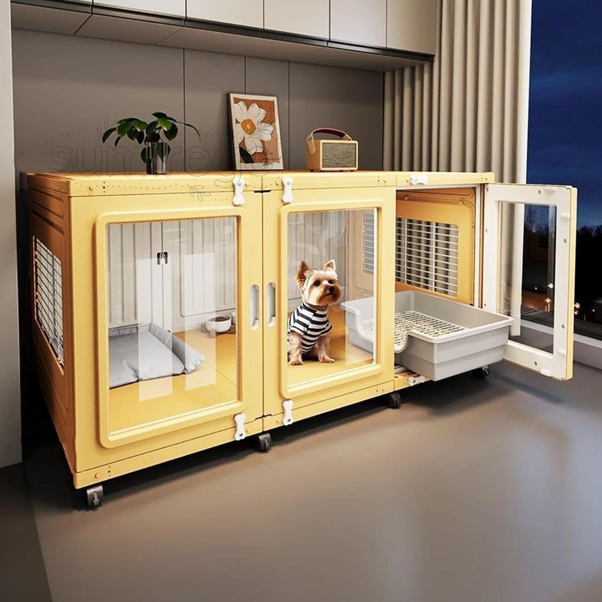 ペット用キャットゲージ ドッグゲージ屋根付き 100cm×65cm×高さ63cm 楽天市場】犬 ケージ 屋根付き（猫用品｜ペット・ペットグッズ）の通販