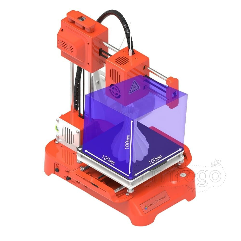 【8 月期間限定！ポイント 5 倍~】家庭用 3Dプリンタ 本体 ミニ3Dプリンター 金属製 高精度 静音設計 操作が簡単 組み立てが簡単ポータブル 子供/初心者/学生教育に適し PLA/TPU材料が可能 長さ23.5×幅17.5×高さ27cm