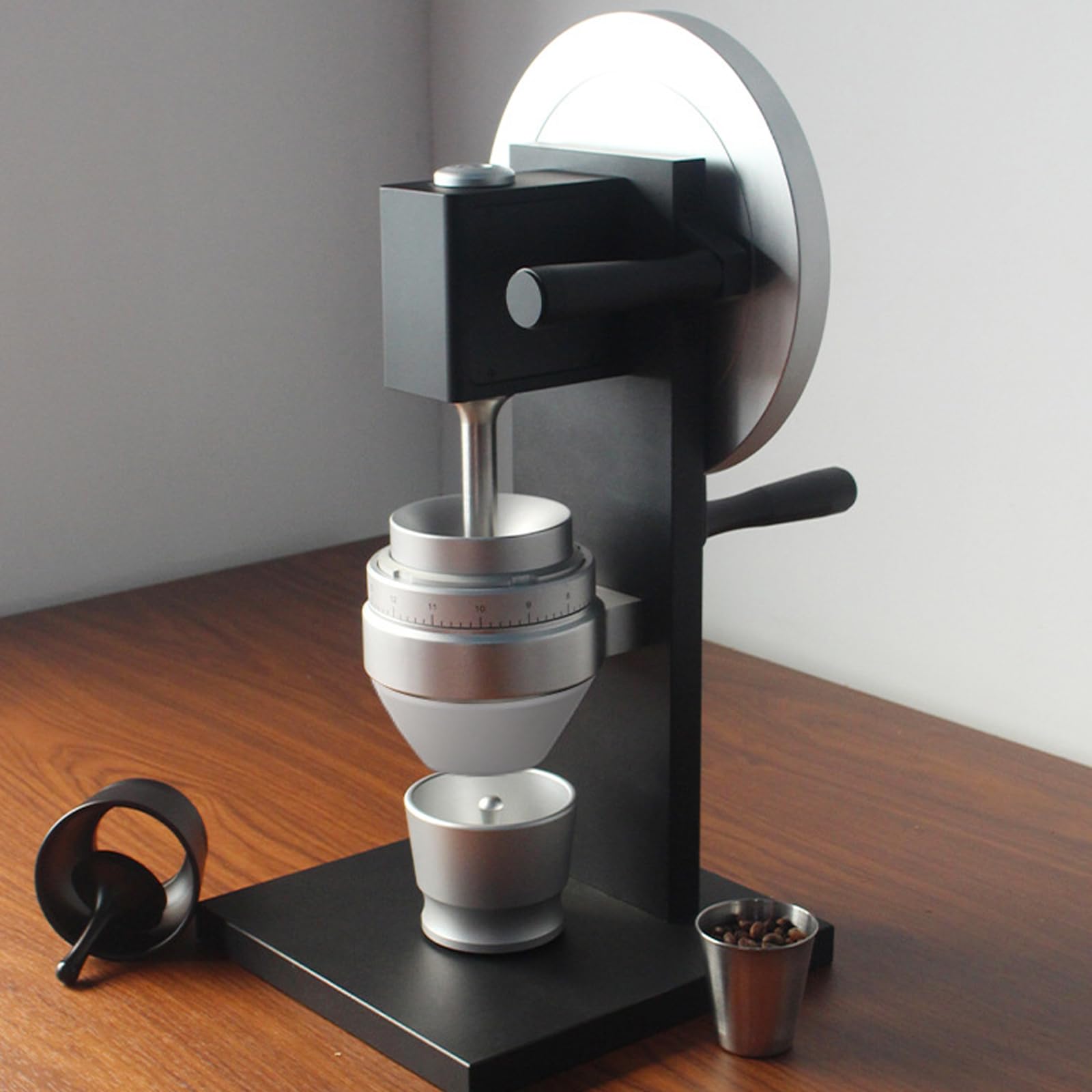 手挽きコーヒーミル 83mm 大口径刃盤 業務用/家庭用 手動コーヒー豆挽き器 エスプ...