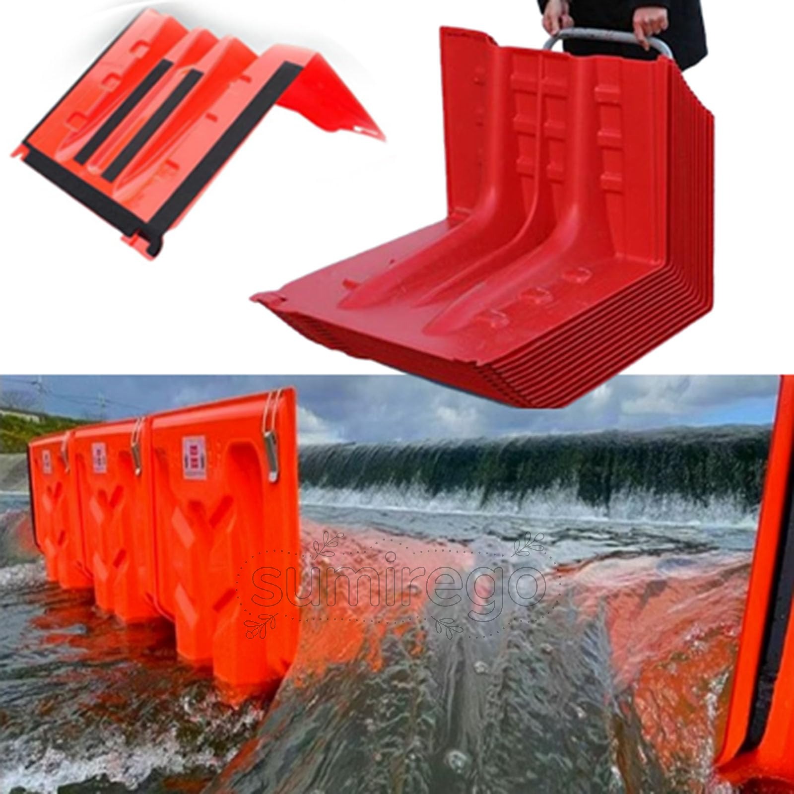 乐天商城 - 10枚止水板 ABS/合金 備えあれ板 幅70.5×高さ52.8×奥行68cm 樹脂製止水パネル 浸水対策 浸水防止 洪水防止バリア 防水パネル 水害対策 台風 浸水 洪水 大水 豪雨 小型軽量 家庭 商業用 止水プレート 財産 止水シート 簡単な組み立て 再利用可能