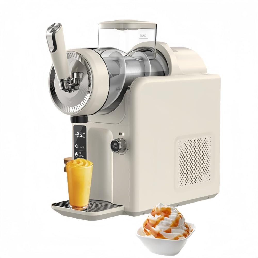 スラッシュマシン フローズンドリンクメーカー アイスクリームマシン 小型家庭用 冷たい飲み物 製氷機 全自動洗浄、6つのプリセッ、 冷凍ドリンク マシンタッチ スクリーンミルクセーキ、フローズンジュース ミルクティーショップに適しています 家庭用DIYキッチンに