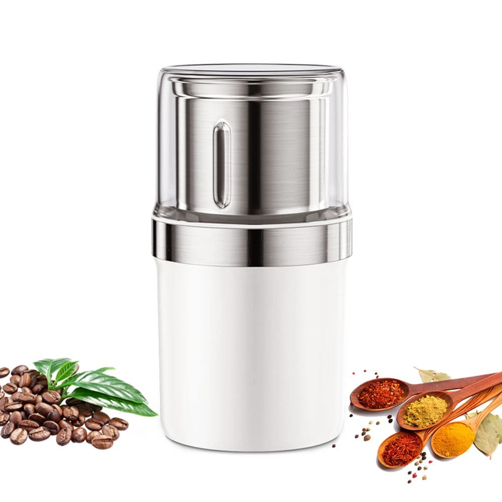 粉末 ミキサー 電動 小型 電動コーヒーミル ミルミキサー 胡椒/緑茶/山椒/唐辛子を挽く一台多役 200W ..