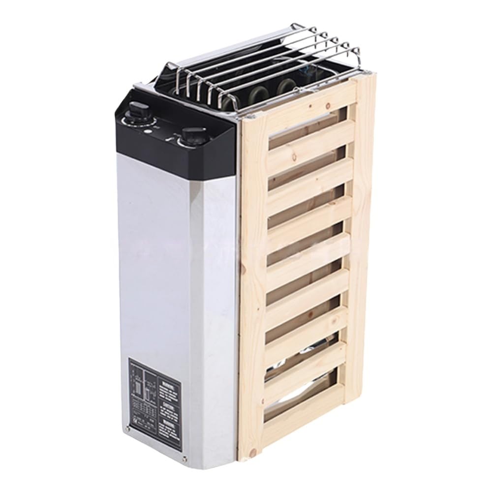 ステンレス鋼製 3KW サウナヒーター サウナストーブ 高暖房効率 長時間稼働 ホテル・アパートメント・スパ・屋内プール用 家庭用シャワースパ (銀ねずみ色)