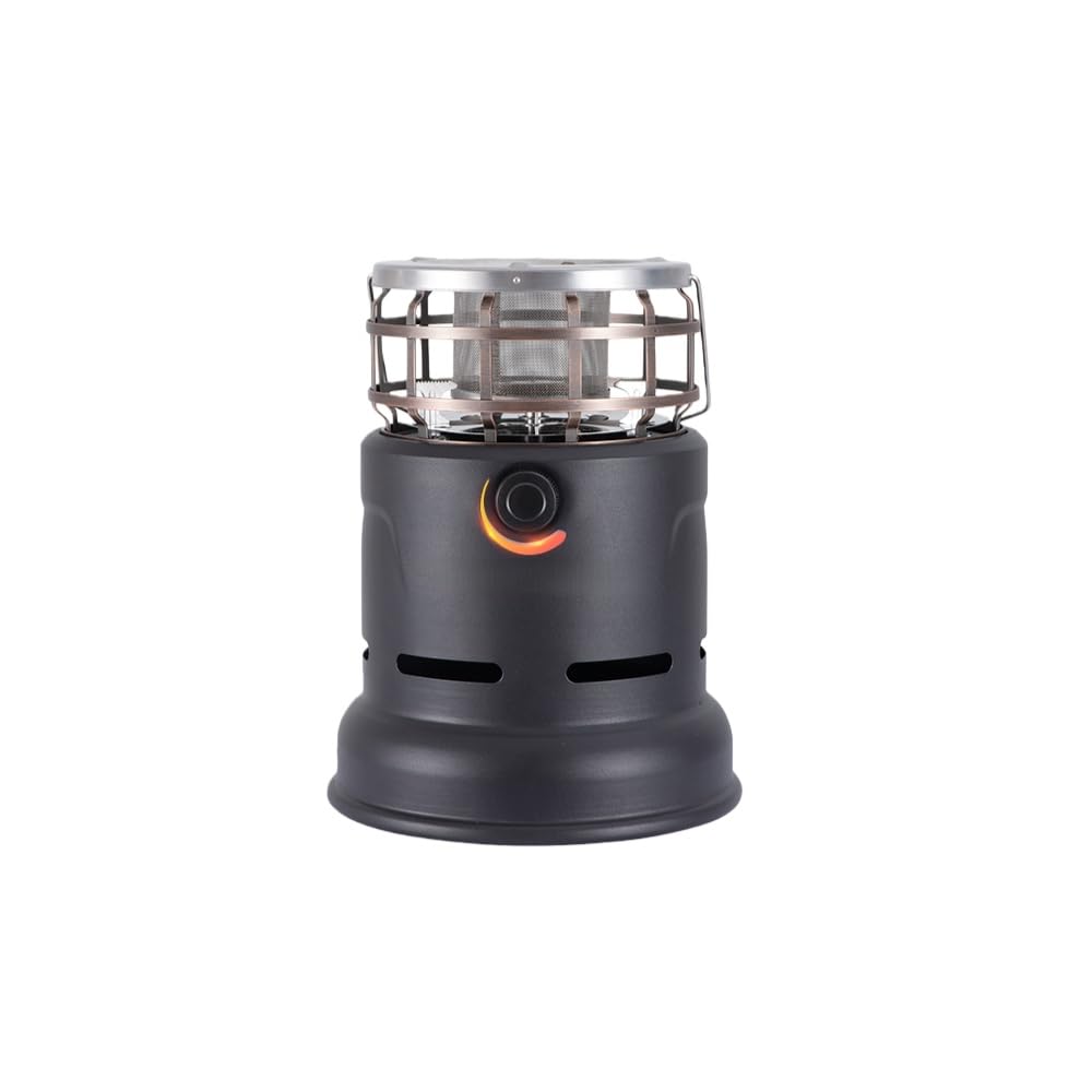 キャンプ ストーブ ヒーター | 室内用ポータブルストーブ 調節可能な防寒用品 多用途 釣り ハイキング 登山 調理、煮沸、暖房用 (ブラック)