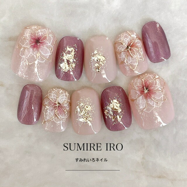 ネイルチップ つけ爪 ブライダルネイル ショート ロング デザイン 大人ネイル nail シンプルネ ...