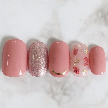 ネイルチップ つけ爪 成人式 かわいい ショート ロング ブライダル 春ネイル nail 誕生日プレゼント 短い爪 小さい爪 大きい爪 ベリーショート ちび爪 大人ネイル 付け爪 ニュアンスネイル スモーキー【1671】春ピンク小花フラワー b/ap