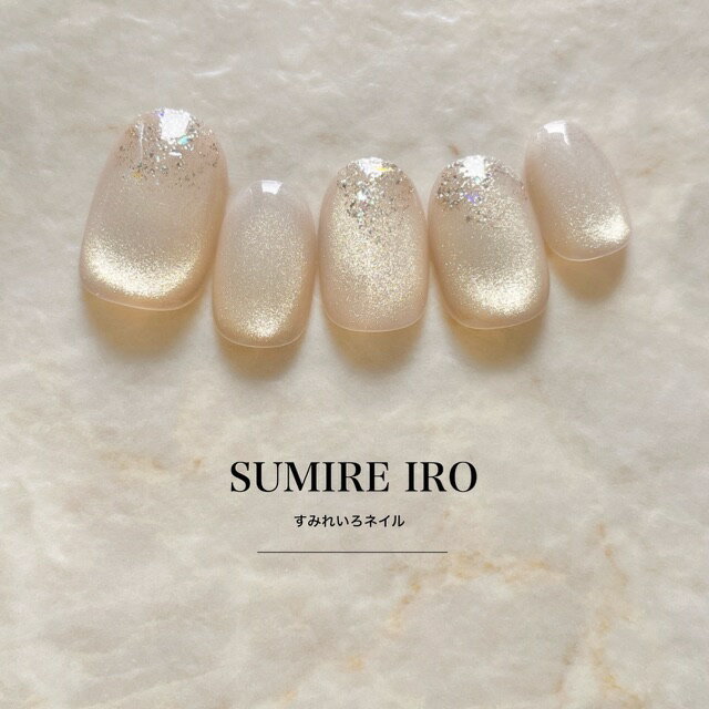 ネイルチップ ｜シンプル ベージュ ｜短い爪 小さい爪 大きい爪｜上品なデザインつけ爪 ウェディング 付け爪ショートから ロングまでオーダーネイル [【2500】やわらかベージュマグネット