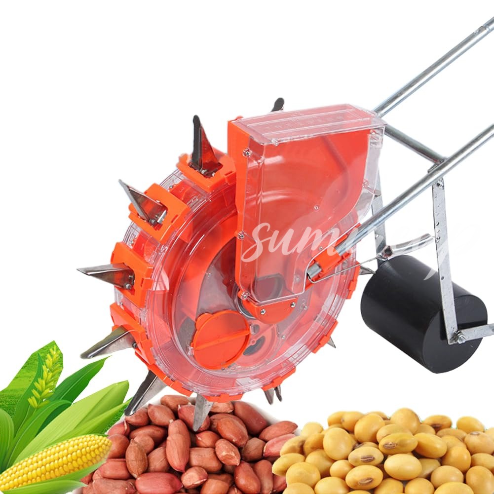 プッシュ式野菜播種機精密播種庭プッシュ式播種機 野菜播種機 肥料手動プッシュ 播...