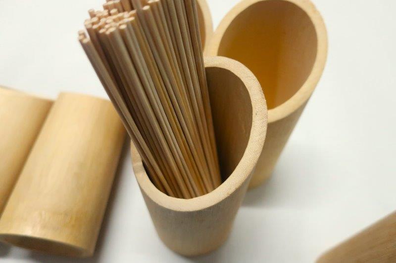 乐天商城 - 【5個セット】国産 竹串入れ 節なし 15cm
