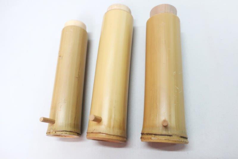 【3個セット】竹製 七味入れ 和の趣