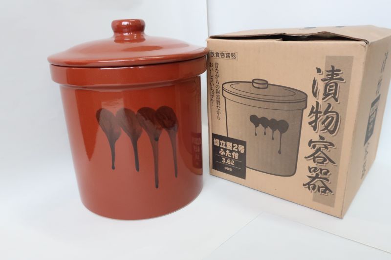 乐天商城 - 漬物容器　切立タイプ　2号　（中国製）
