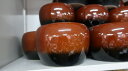 信楽焼 手火鉢 赤茶×黒 高さ10cm 花瓶、小物入れなどにも
