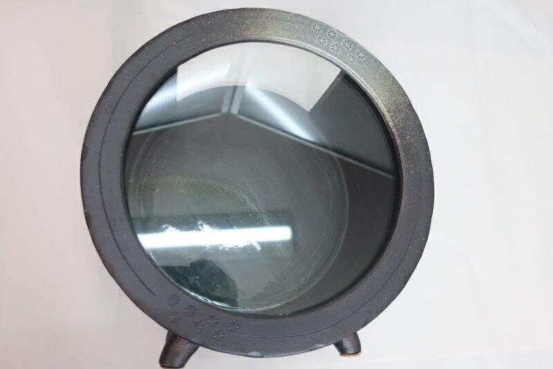 信楽焼の金魚鉢 陶水漕 アクアリウム 竹炭おまけ付き