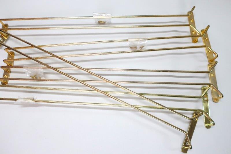 【5個セット】吊り下げ ワイングラス収納 ワイングラス掛け ゴールドカラー