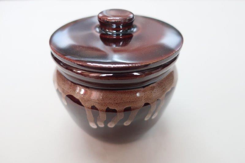 美濃焼 ミニかめ 2合 （梅干し、たれ入れなど使い道たくさん！！）