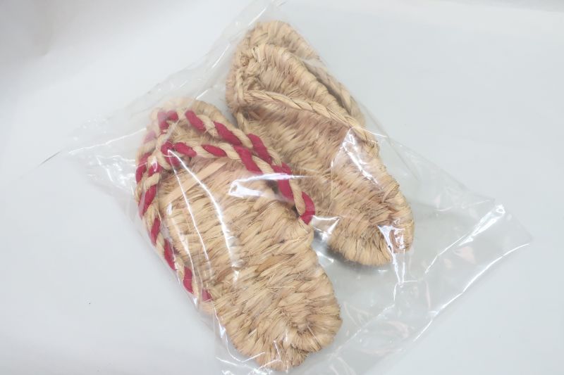 草鞋 わらじ 草履 2足セット ノーマル＆赤