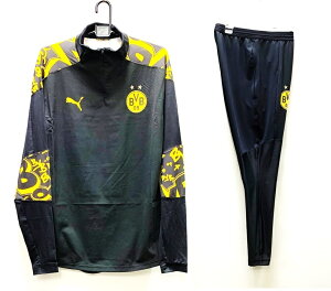 プーマ 2020-21 758139-02-757714-02 ボルシア ドルトムント BVB スタジアム 1/4 トップ・プリ パンツ 上下 セット