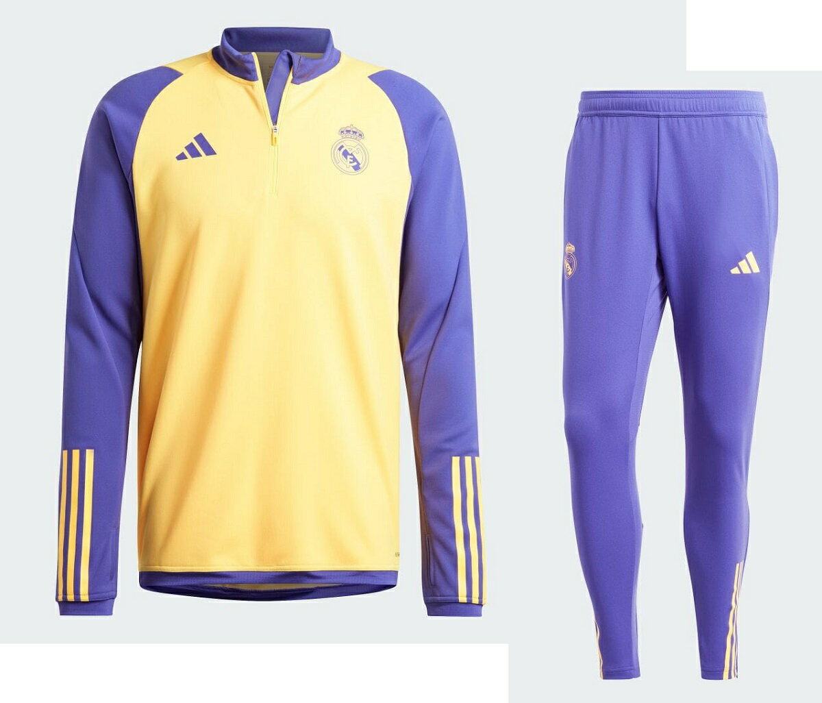 アディダス 2023-24 iq0543-iq0542 DLT80-DLT82 レアル マドリード トレーニング トップ・パンツ 上下 セット