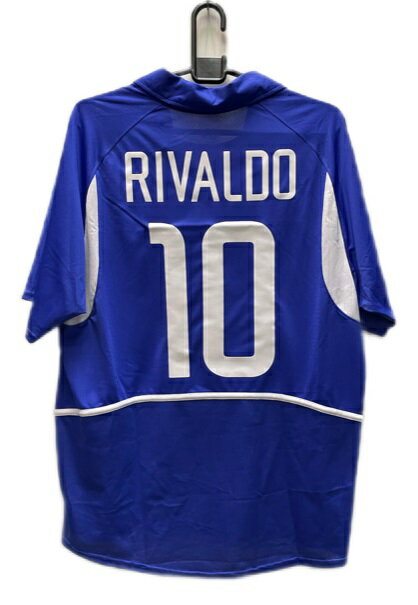 10番　リバウド　ナイキ　2002-03　nike-113374-400-10　ブラジル　　ホアウェイ　ゲーム　シャツ　半袖