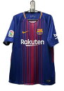 ナイキ 2017-18 nike-847255-456-PKT バルセロナ FCB DF ホーム ジャージ ゲーム シャツ 半袖 WITH スポンサー