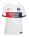 ナイキ 2023-24 NIKE-DX2767-101 パリ サンジェルマン PSG スタジアム アウェイ ゲーム シャツ ジュニア キッズ