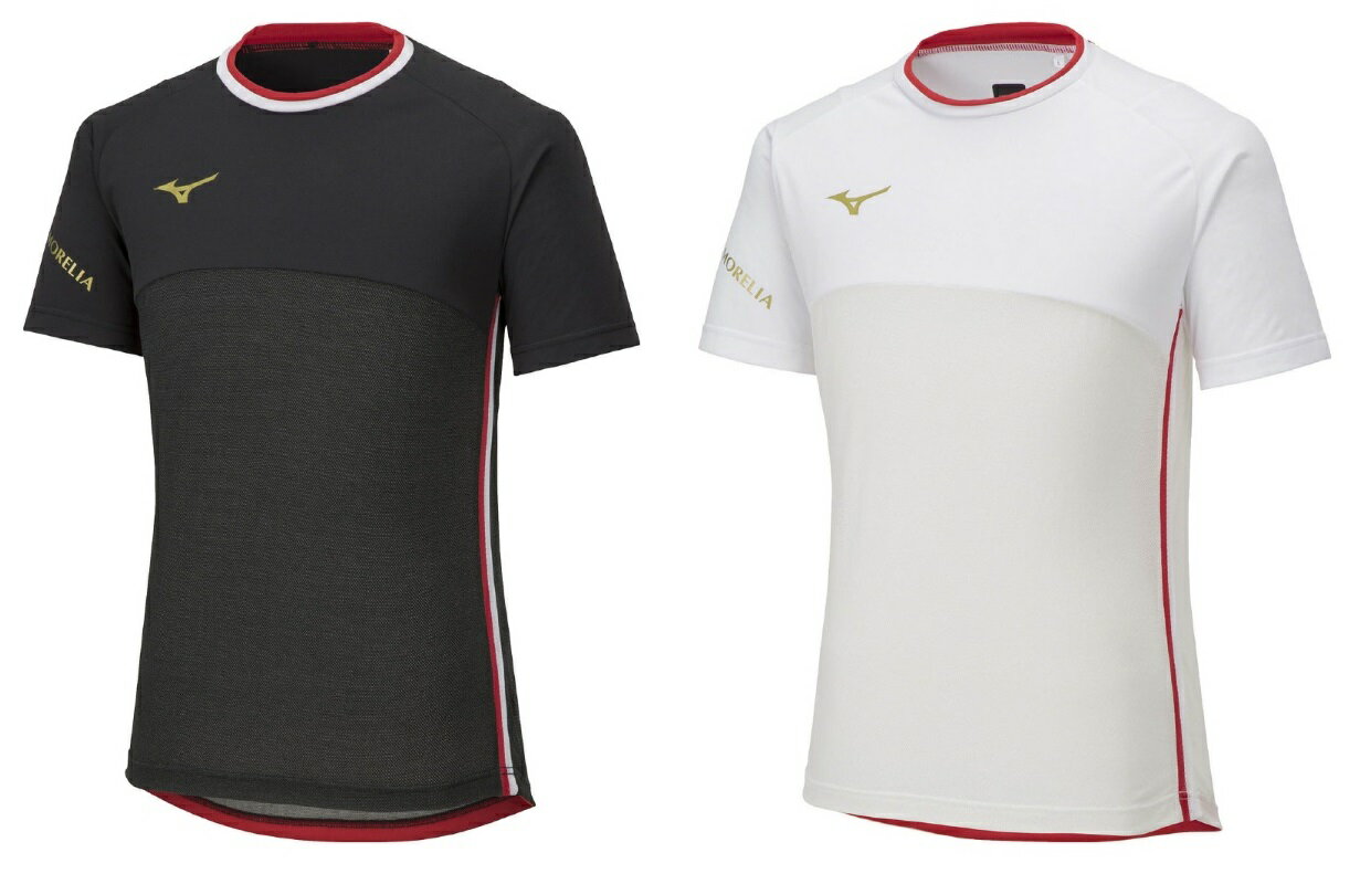 ミズノ　P2MAA002　モレリア　ハイブリッド　フィールド　プラクティス　シャツ　半袖