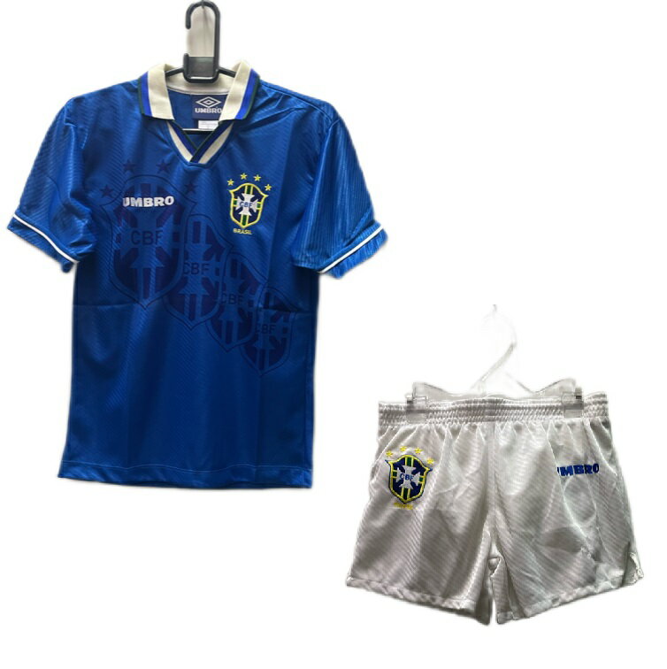 アンブロ　1994－95　ブラジル　アウェイ　ゲーム　シャツ　パンツ　上下　セット　ジュニア　キッズ