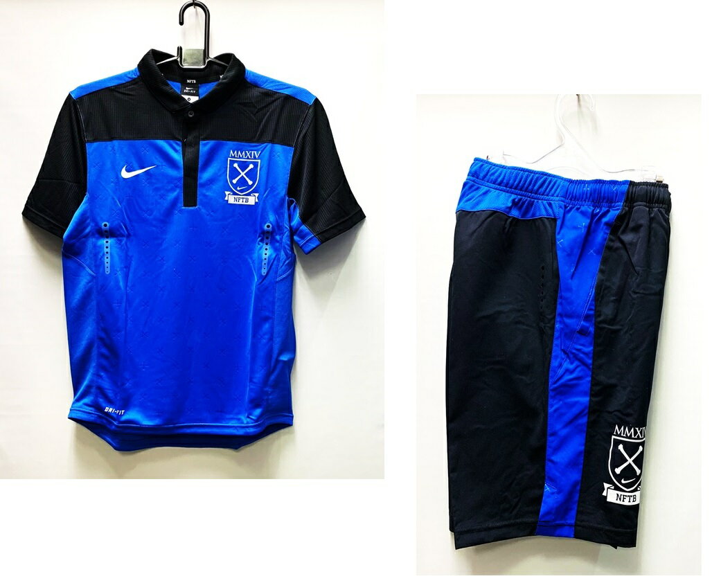 ナイキ NIKE599682-400-599684-014 NFTB ポロ シャツ ・ハーフパンツ 上下 セット