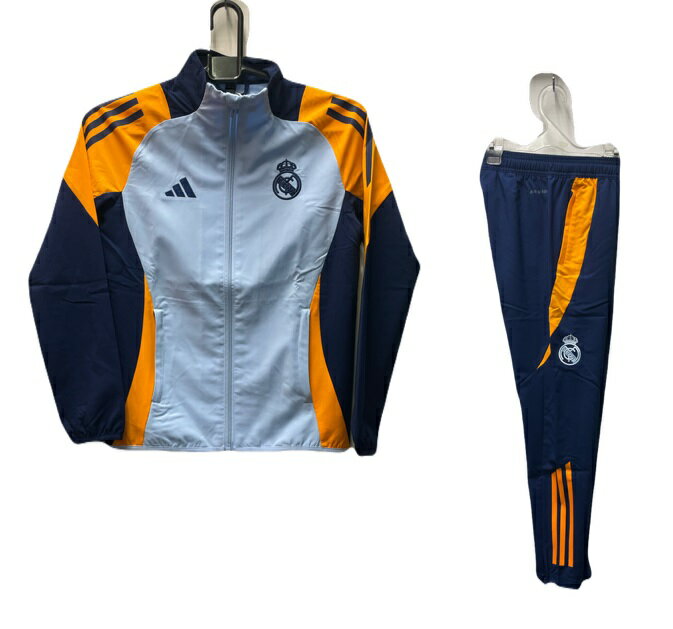 アディダス　2024-25　IT51496-IT5149　JNN62-JNN64　レアル　マドリード　トレーニンク　トップ・パンツ　上下　セット　ジュニア　キッズ