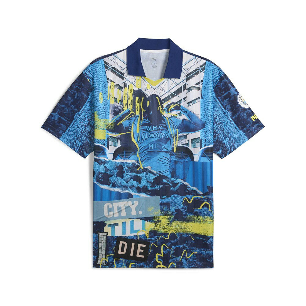 プーマ　2025-26　puma-779126-75　マンチェスター　C　シティ　FTBL　NRGY+　レトロ　ゲームシャツ　半袖　ユニホーム　ユニフォーム