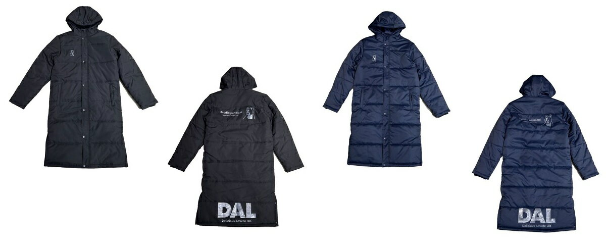 サッカー ジャンキー 2025FW CP25D43 DAL 中綿 パテッド ロング ベンチ コート