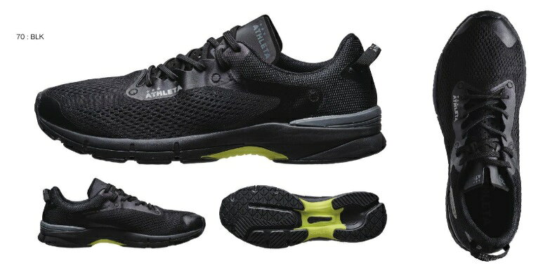 アスレタ　2025FW　13005-BLK　オーニブス　ランニング　シューズ
