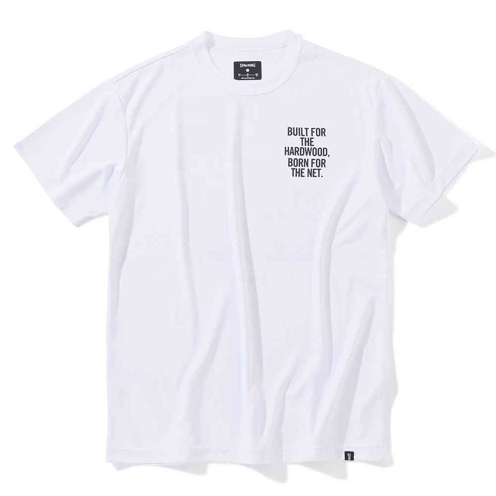 スポルディング SMT23012 Tシャツ デジタルコラージュバックプリント ホワイト(WH)