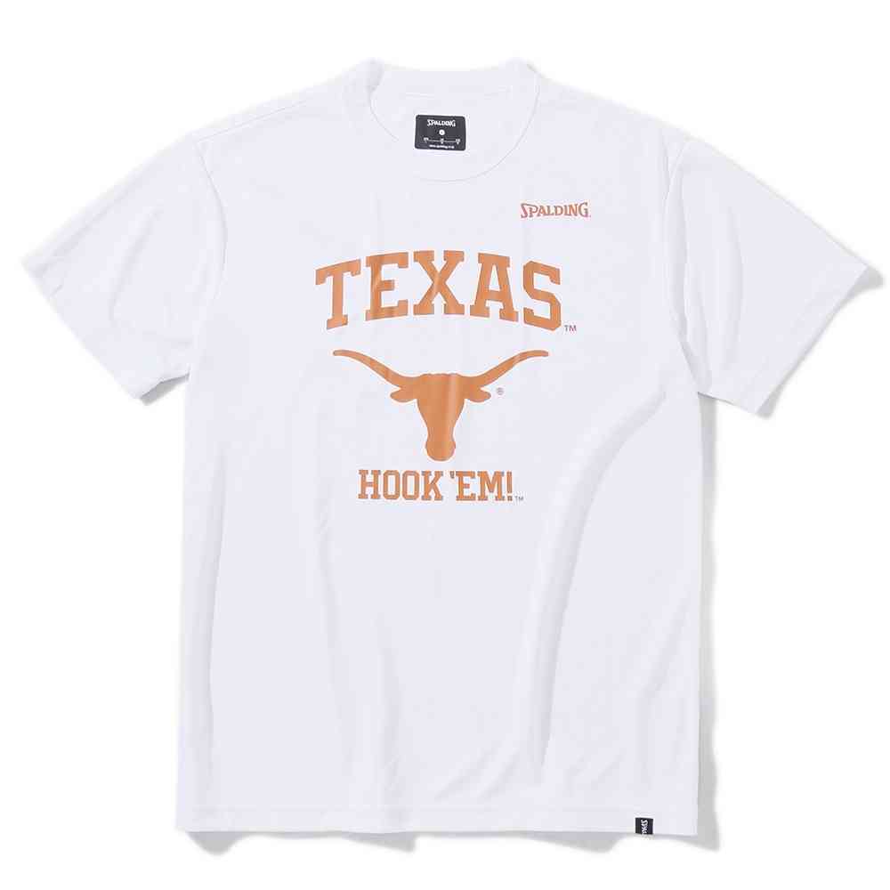スポルディング SMT23043TX Tシャツ テキサス ロゴ HOOK’EM ホワイト(WH) 1