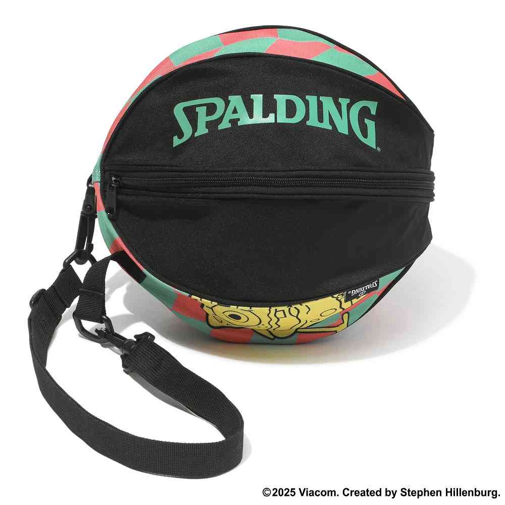 スポルディング 49001SBC ボールバッグ スポンジ・ボブ チェッカーフラッグ ピンク×ミントグリーン()
