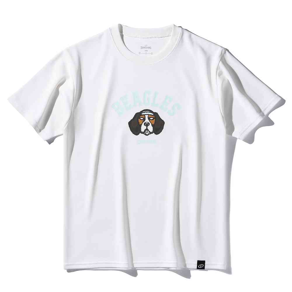 スポルディング SJT25171 ジュニア Tシャツ ビーグルス アーチロゴ ! ホワイト(WH)