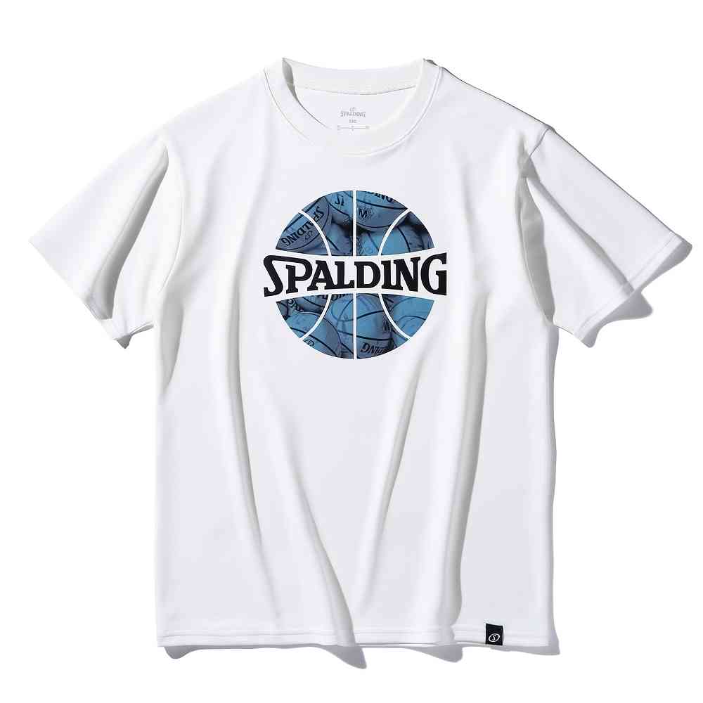 スポルディング SJT25174 ジュニア Tシャツ ボールプリント イン ザ ダ! ホワイト(WH)