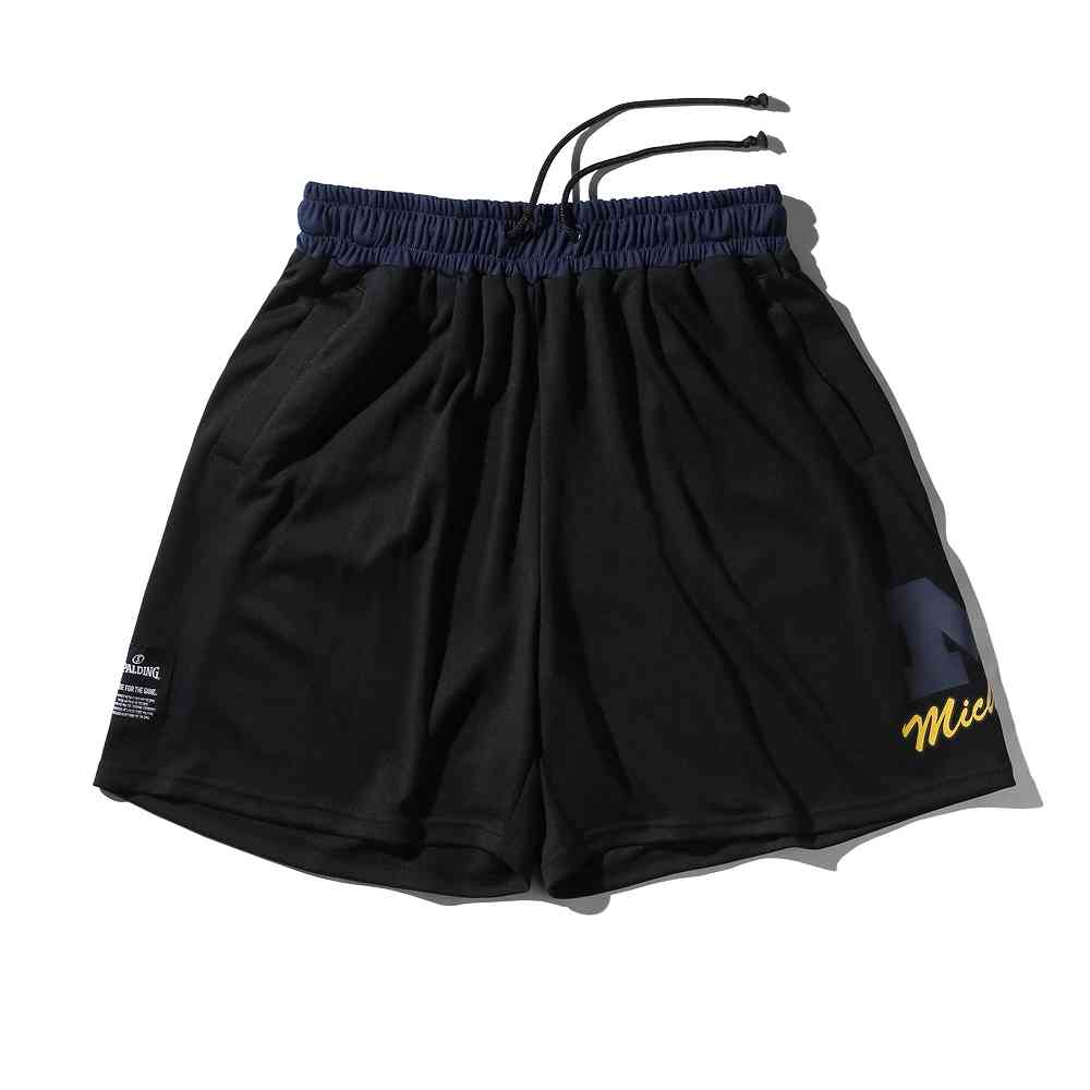 スポルディング SMP25140M プラクティスパンツ ミシガン Mロゴ クラシック ! ブラック(BK)