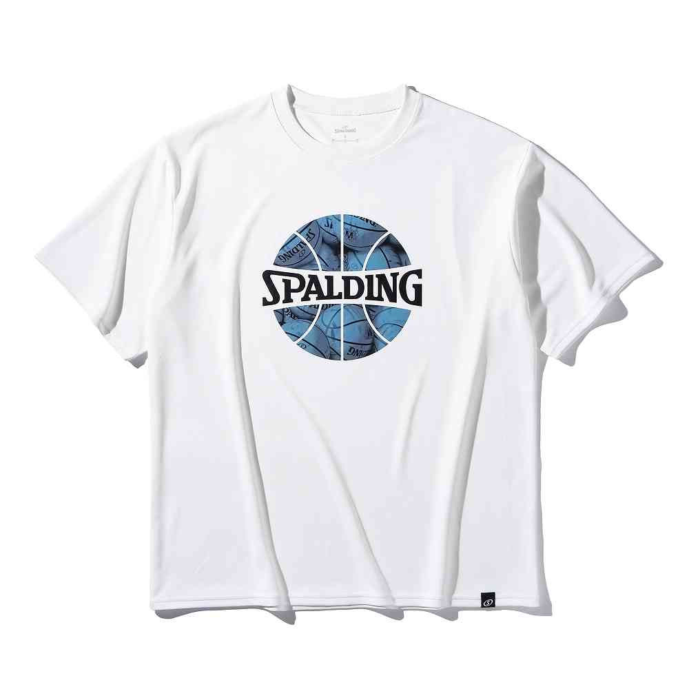 スポルディング SMT25124 Tシャツ ボールプリント イン ザ ダーク ! ホワイト(WH)