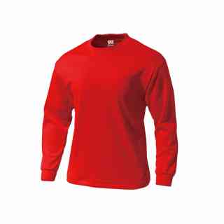 ウンドウ WUN-P175J-0011 0011 タフドライ長袖Tシャツ (0011)レッド ジュニア