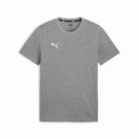 プーマ PMJ-659376-33 33 teamGOAL カジュアル Tee (33)ミディアム グレー ヘザー/プーマ ホワイト メンズ・ユニセックス